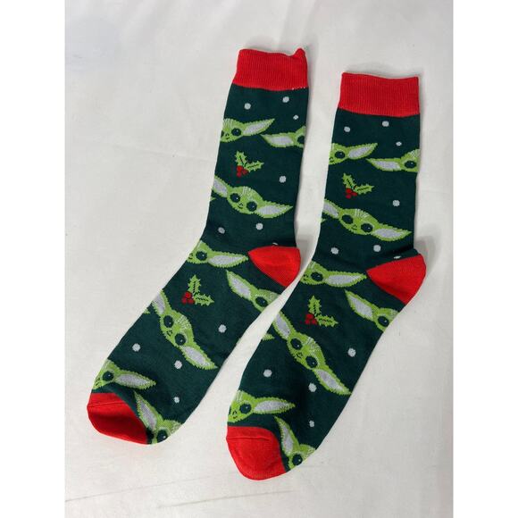 Christmas Star Wars‎ Yoda Socks-NWT Disney - Picture 2 of 5